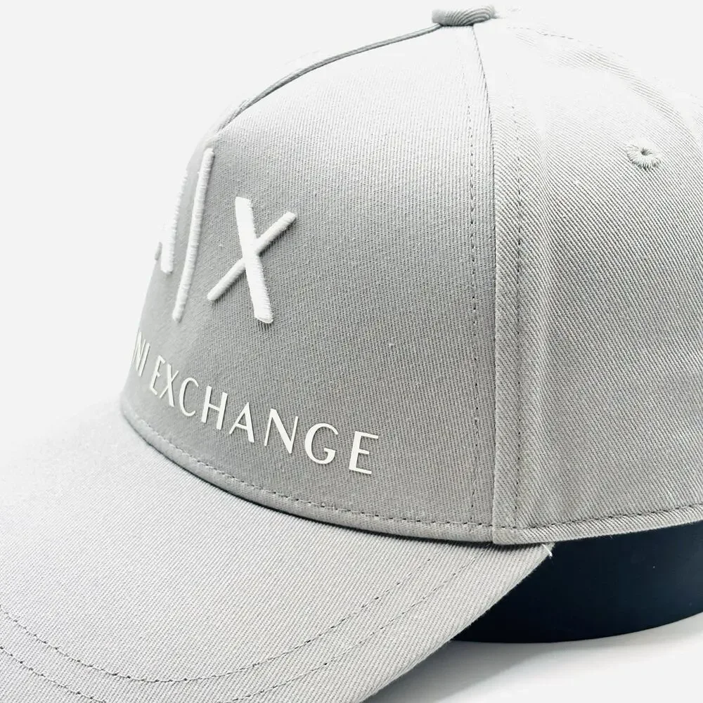 Armani Exchange A|X Logo Baseball Cap Taupe Adjustable Snapback Strap Adjustable - Picture 5 of 6